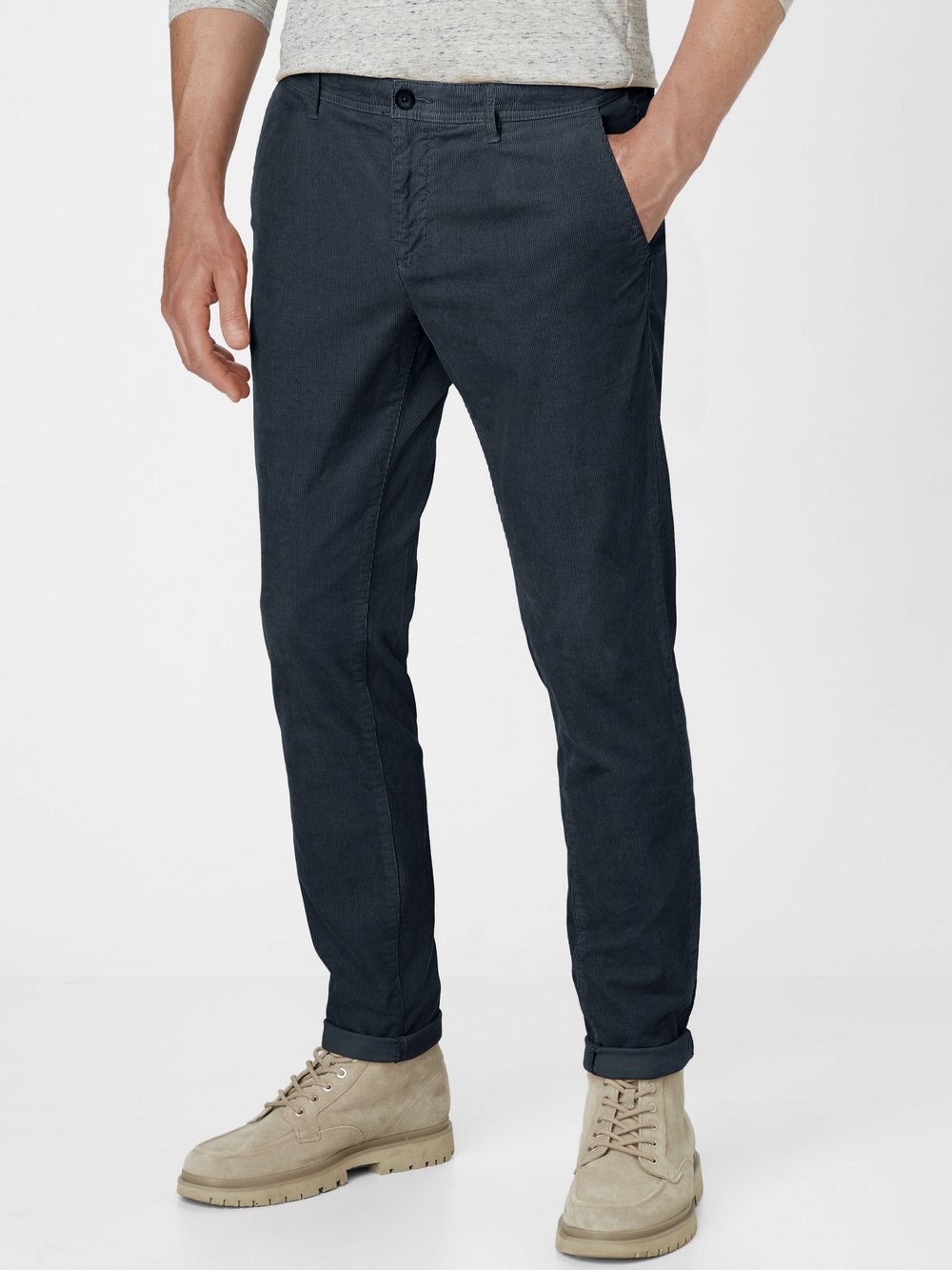 Redpoint Chino Herren Baumwolle blau bedruckt, 40-30