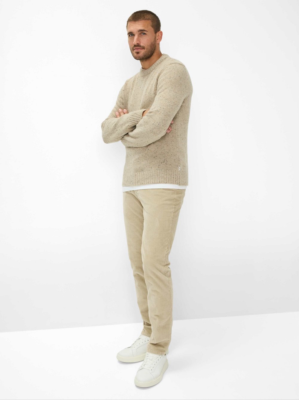 Thumbnail - BRAX Cordhose Herren Baumwolle beige, 40-30