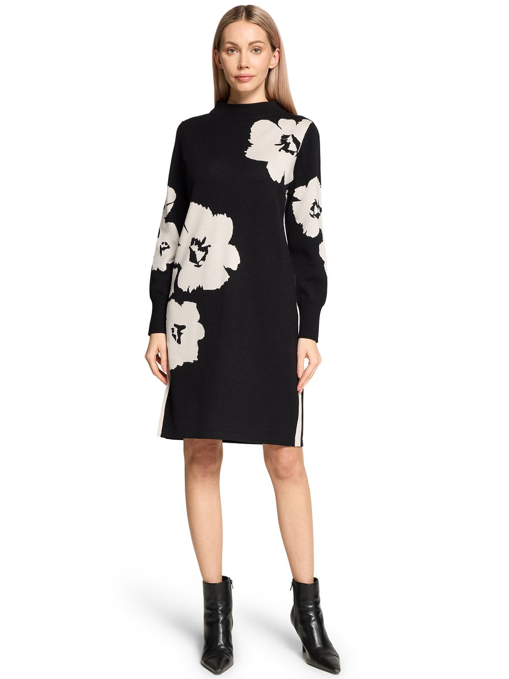 Betty Barclay Strickkleid Damen Viskose mehrfarbig gemustert, 44