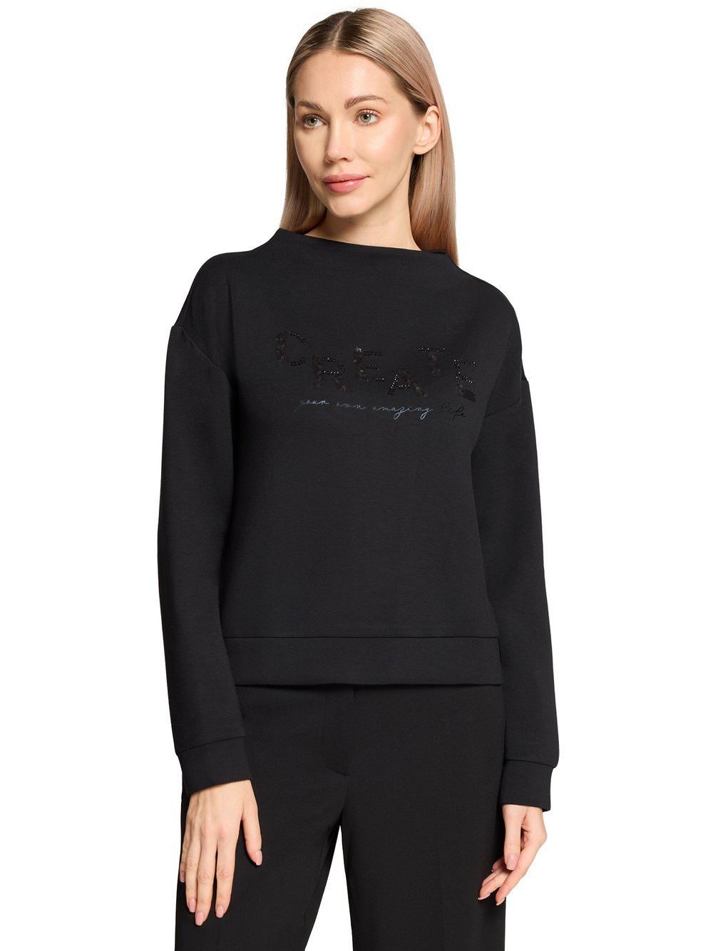 Betty Barclay Sweatshirt Damen Viskose schwarz, 44