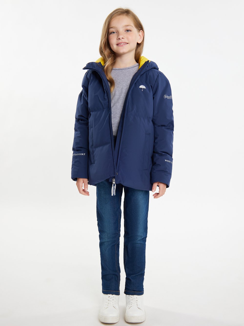 Schmuddelwedda Mädels Funktionale Winterjacke Mädchen blau, 128