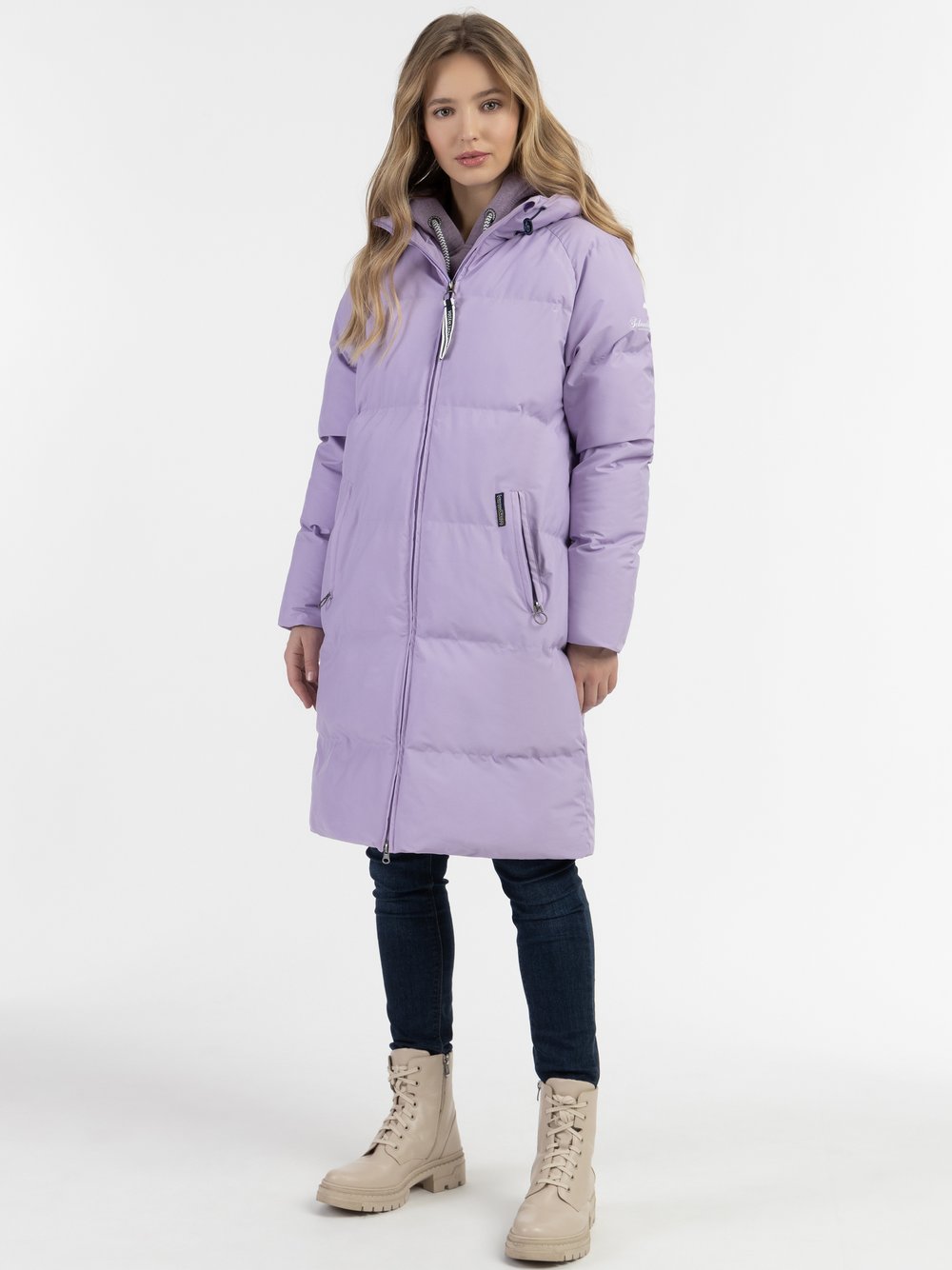 Schmuddelwedda Wattierter Wintermantel Damen lila, L