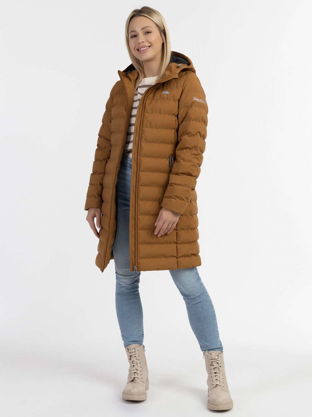 Schmuddelwedda Funktionaler Wintermantel Damen braun, XL