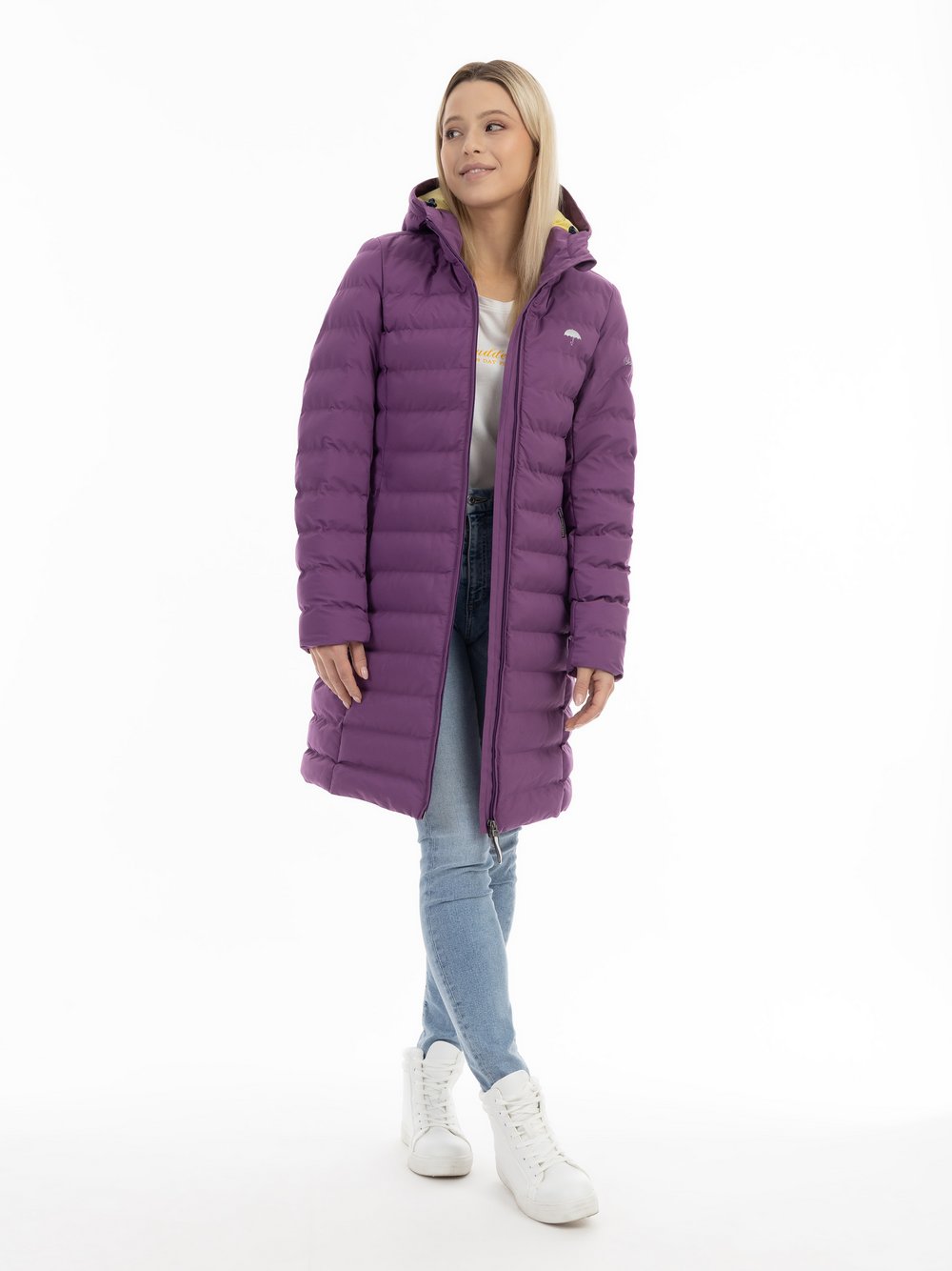 Schmuddelwedda Funktionaler Wintermantel Damen lila, XL