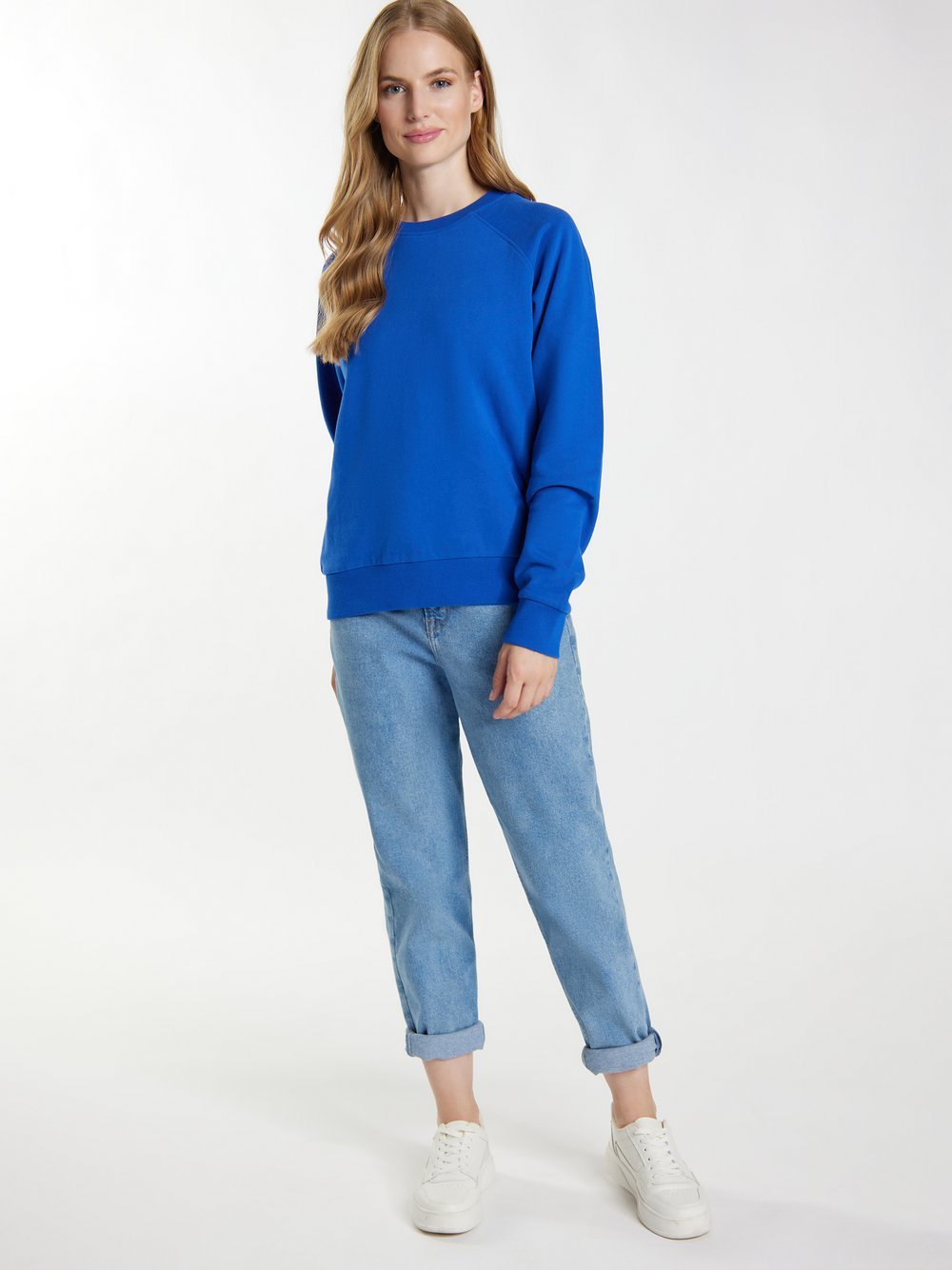 Dreimaster Sweatshirt Damen Baumwolle blau, XS