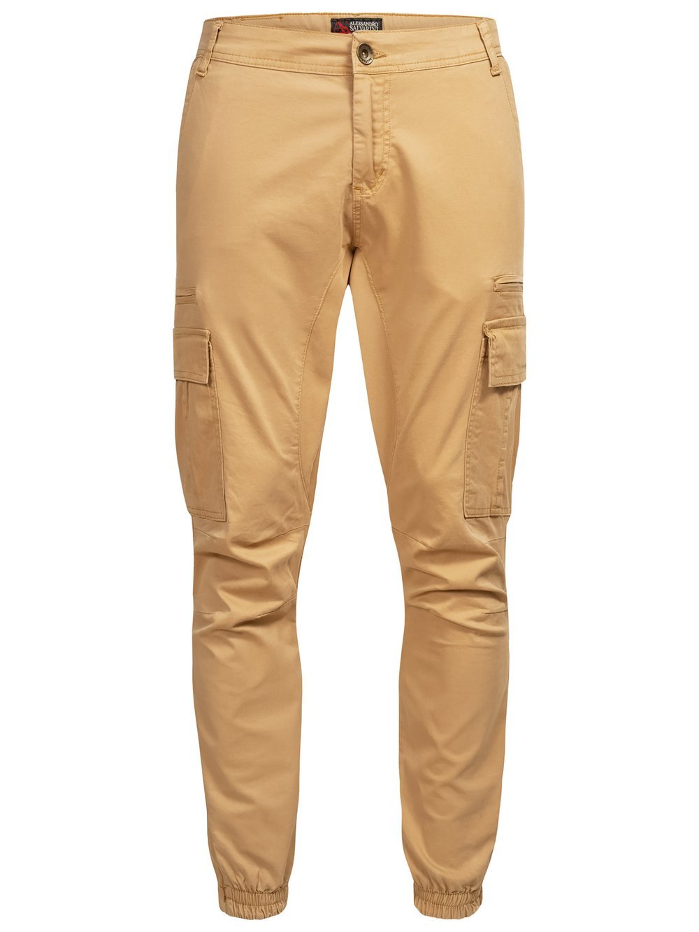 Alessandro Salvarini Cargohose  Herren Baumwolle beige, 40-30