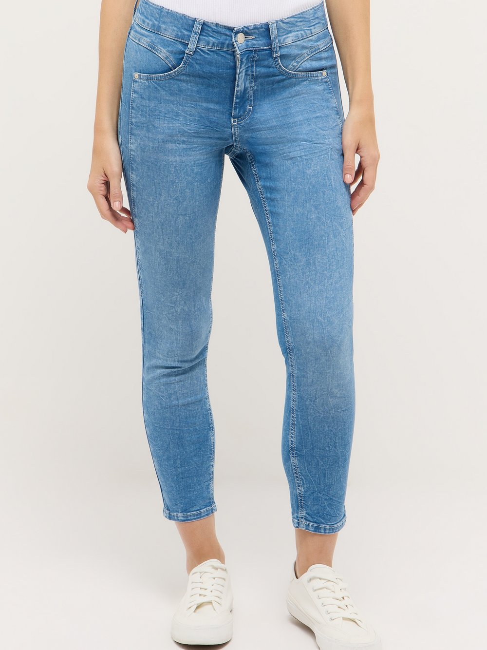 Thumbnail - Angels Jeans Damen Baumwolle blau, 34