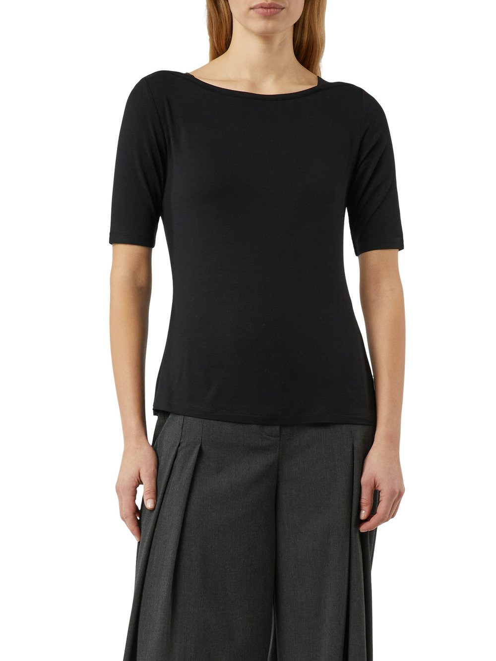 comma T-Shirt Damen schwarz, 42