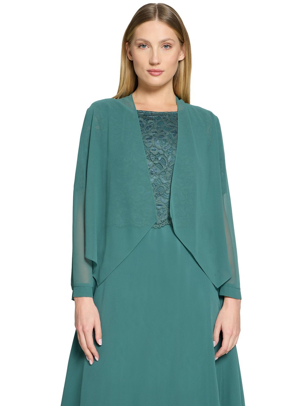 Vera Mont Bolero Damen Chiffon grün, 36