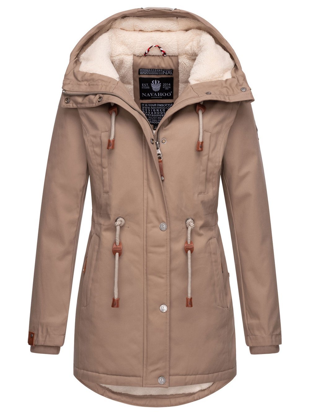 Navahoo Winterjacke  Damen Baumwolle mehrfarbig, 40