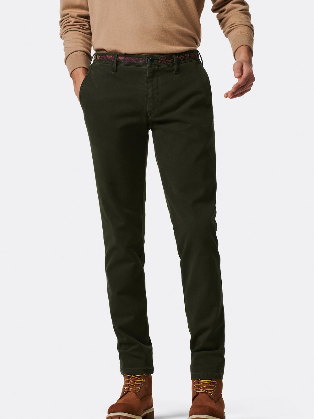 MMX Chino-Hose Herren Baumwolle grün, 32-34