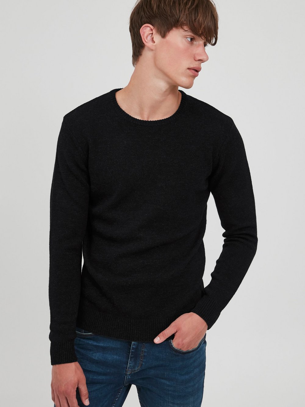 Thumbnail - BLEND Strickpullover Herren schwarz, XL