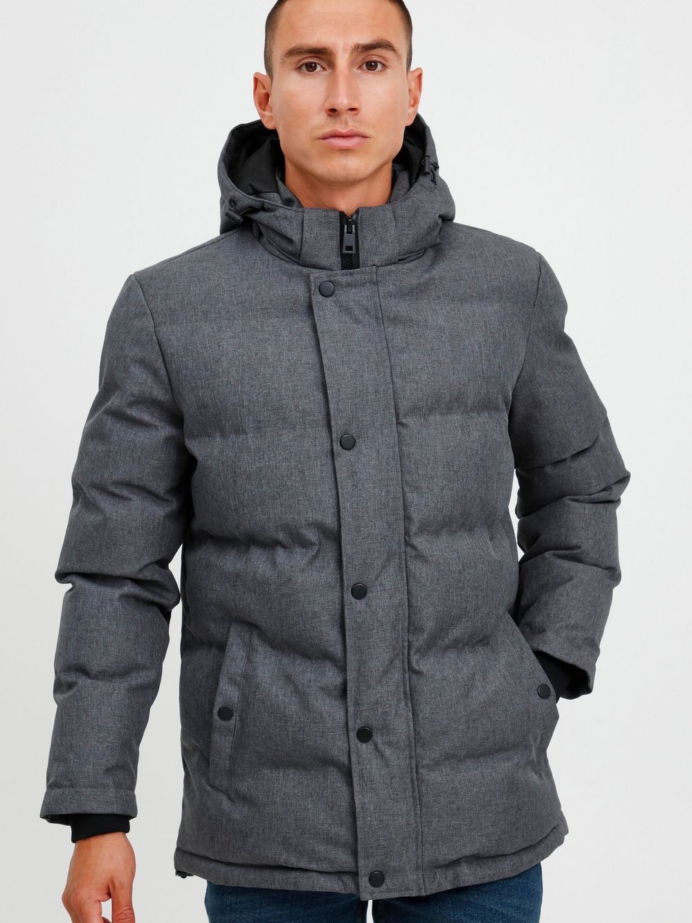 BLEND Steppjacke Herren grau, L