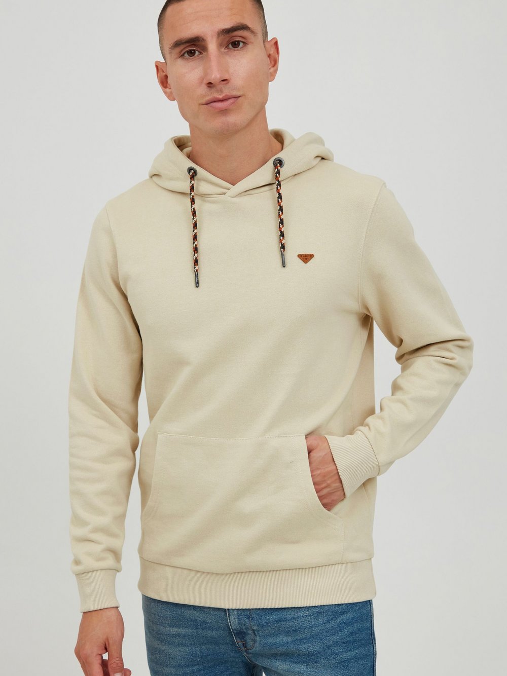 BLEND Hoodie Herren Baumwolle beige, XL