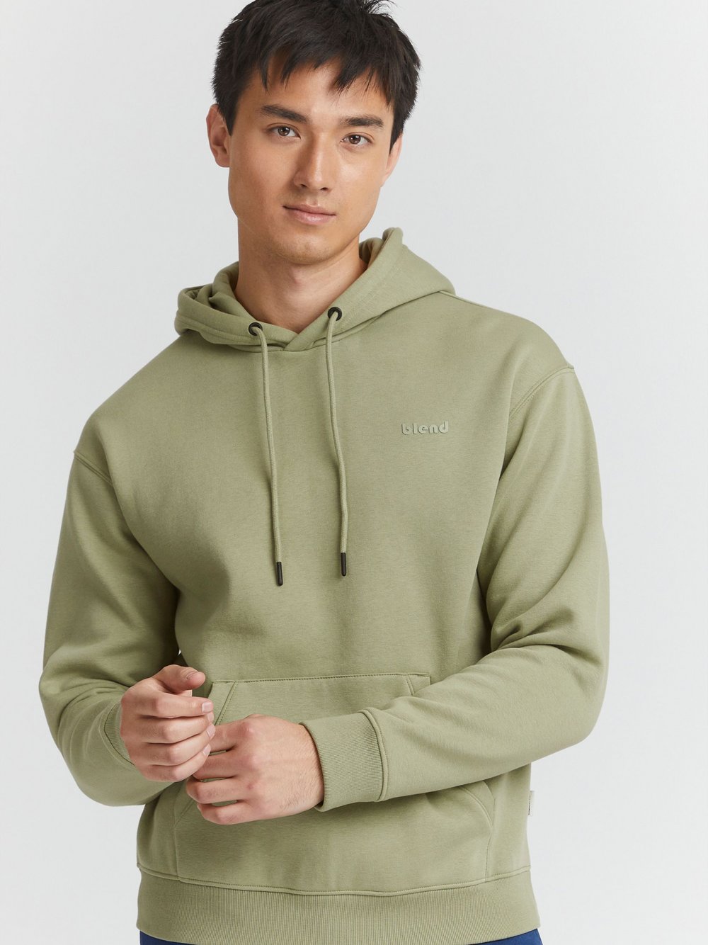 BLEND Kapuzensweatshirt Herren Baumwolle grün, XXXL