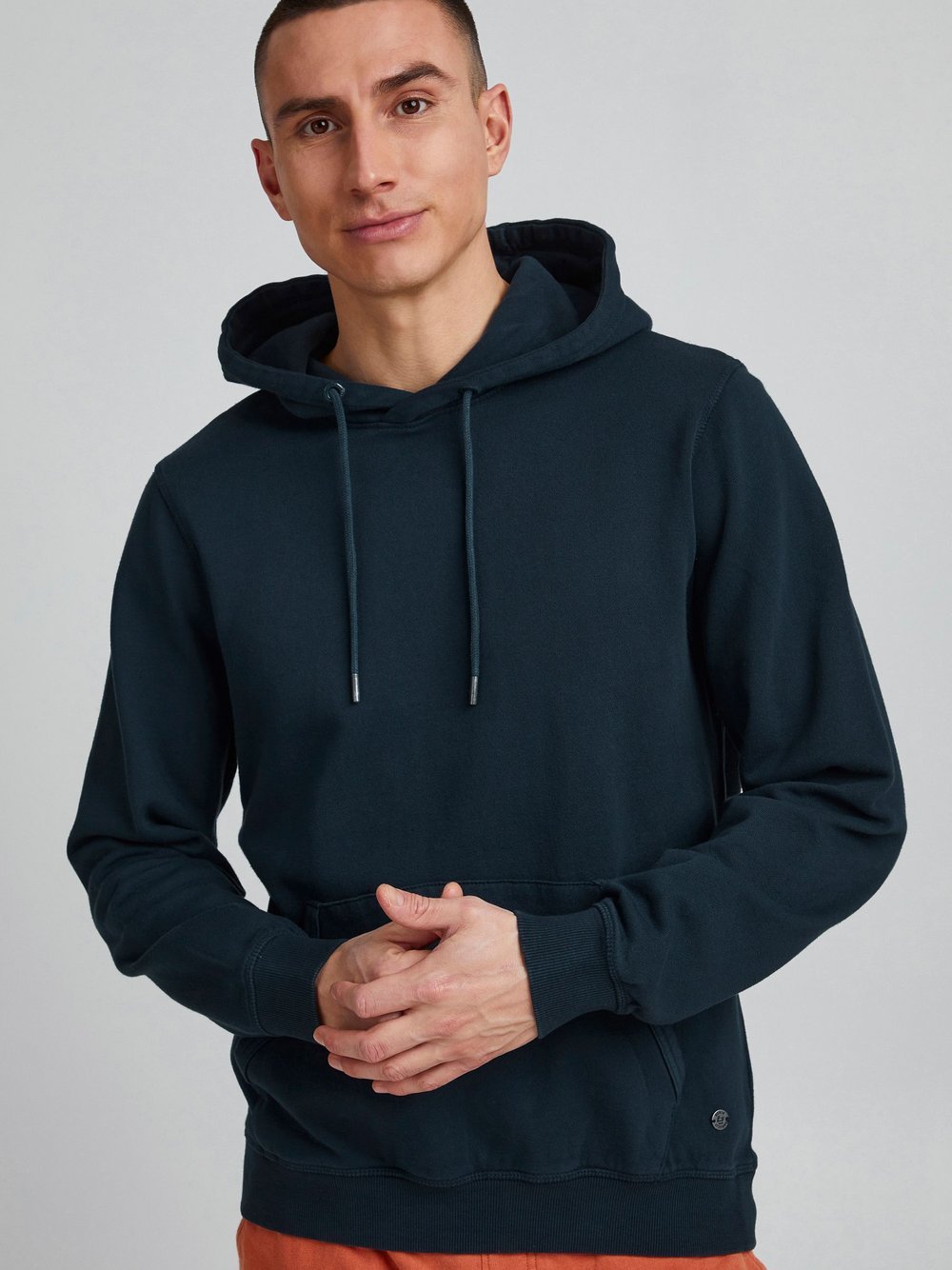 BLEND Kapuzenpullover Herren Baumwolle blau, XXL