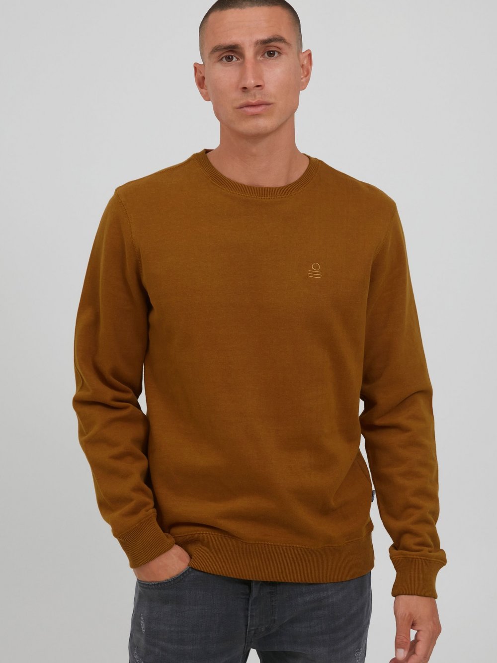 BLEND Sweatshirt Herren Baumwolle braun, XXL