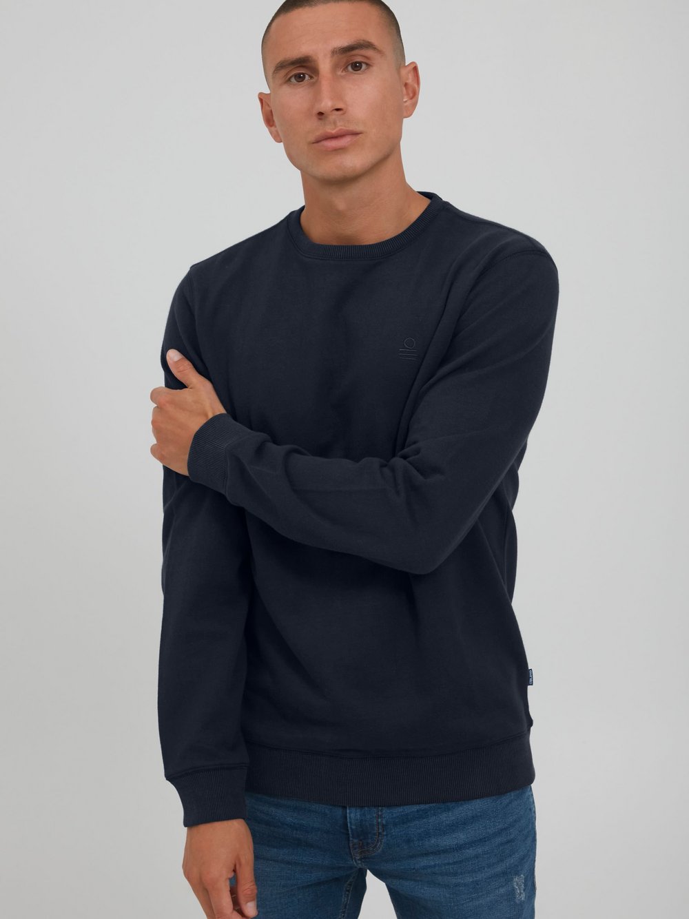 BLEND Sweatshirt Herren Baumwolle blau, XXL