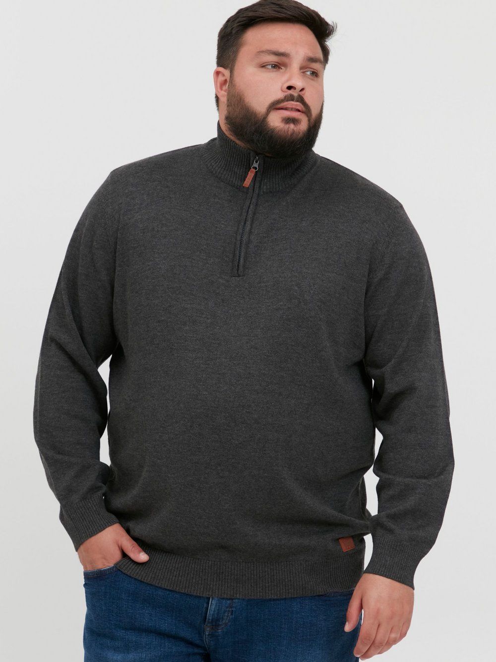 BLEND Strickpullover Herren grau, 5XL