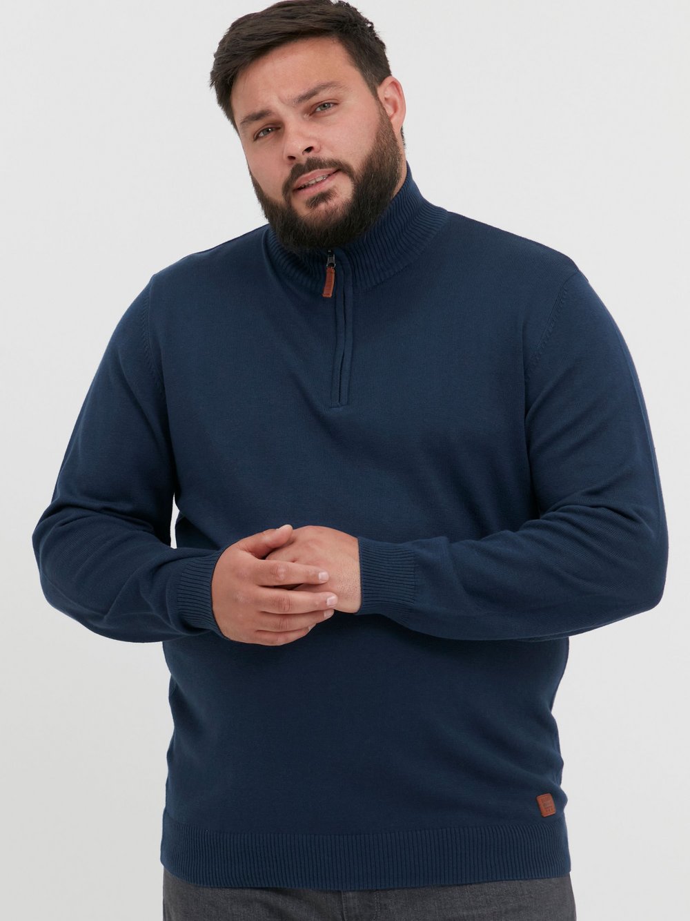 BLEND Strickpullover Herren blau, XXXL