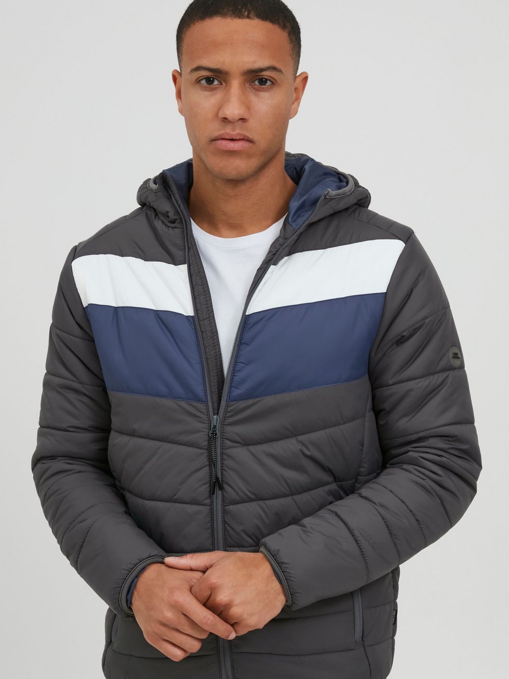 BLEND Steppjacke Herren grau, XXL