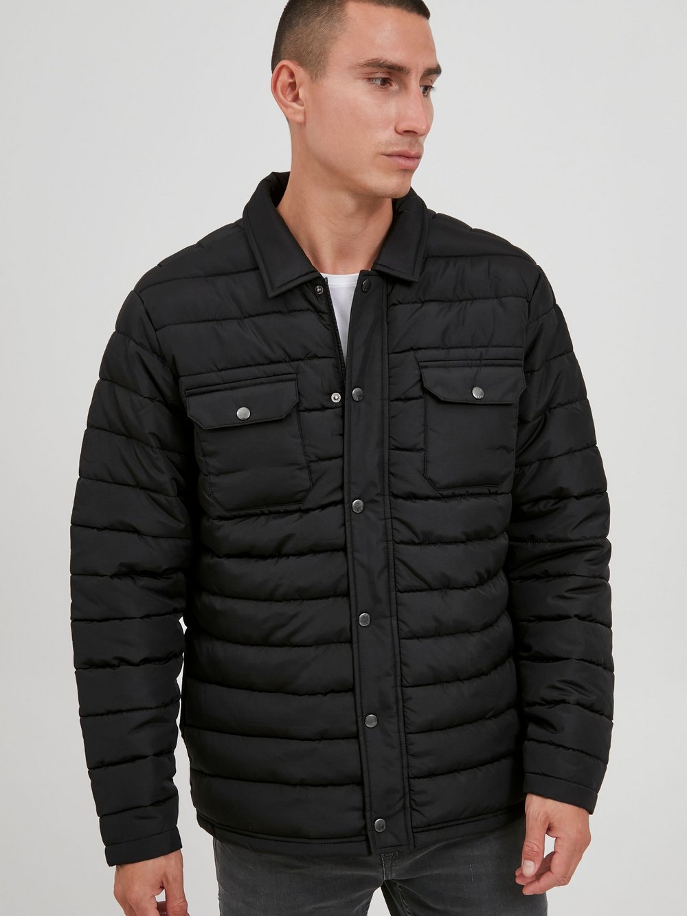 BLEND Steppjacke Herren schwarz, L