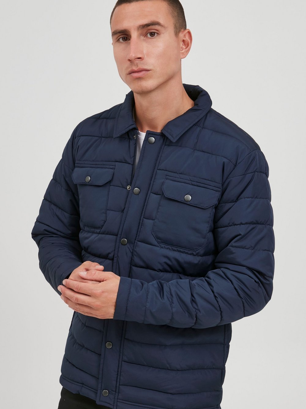 BLEND Steppjacke Herren blau, L