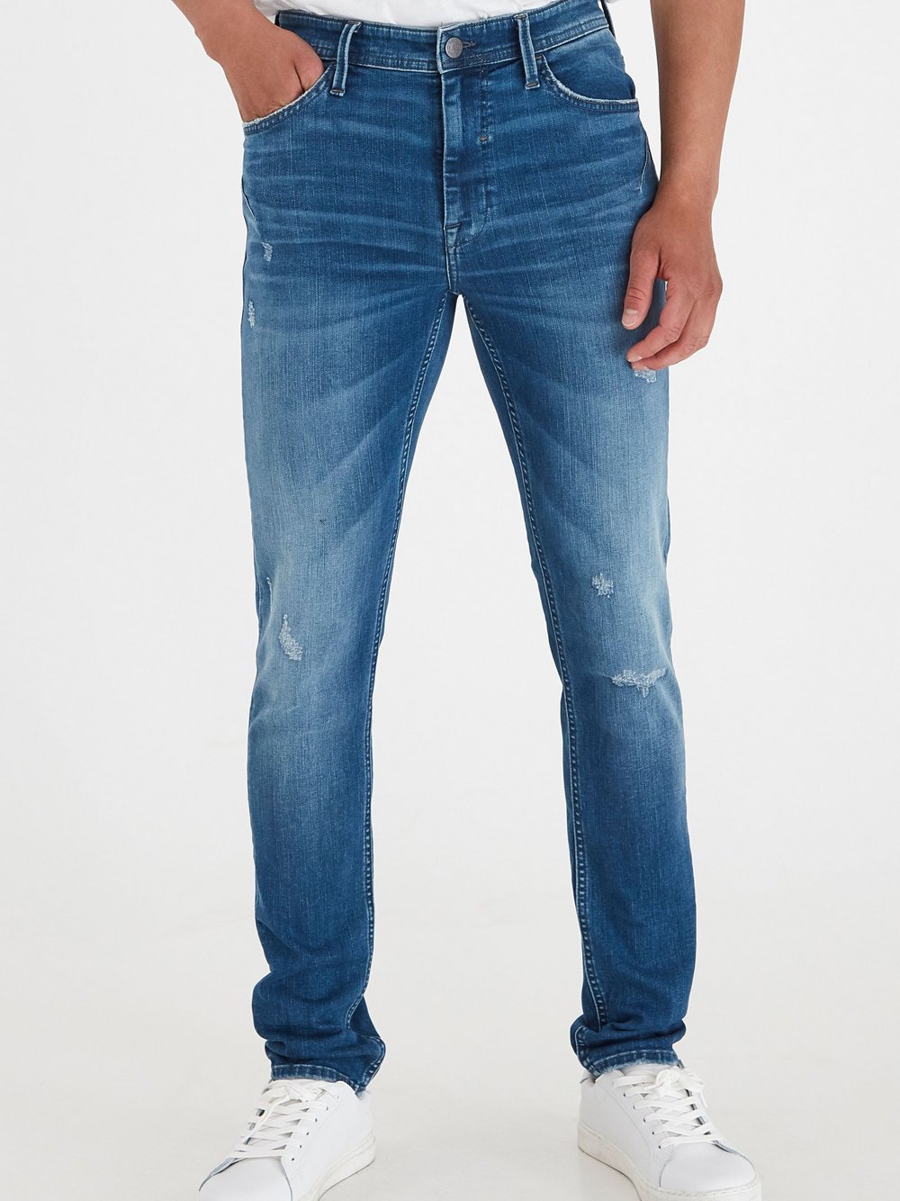 BLEND 5-Pocket-Jeans Herren Baumwolle blau, 40-30