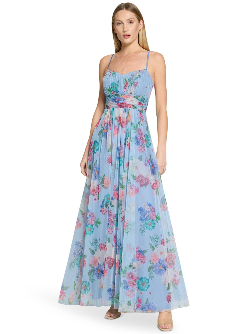 VM Abendkleid Damen mehrfarbig gemustert, 34