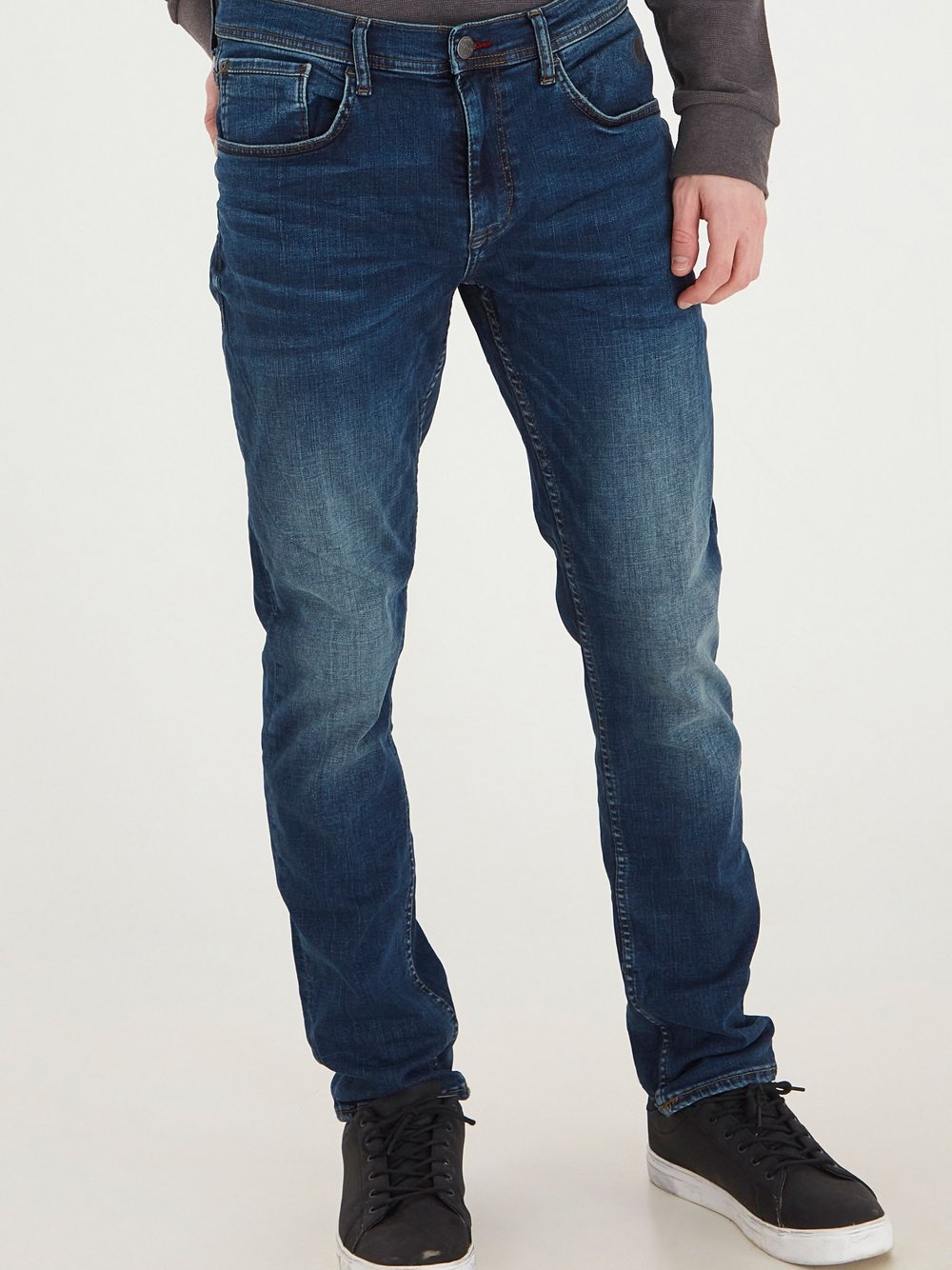 BLEND 5-Pocket-Jeans Herren Baumwolle blau, 40-32