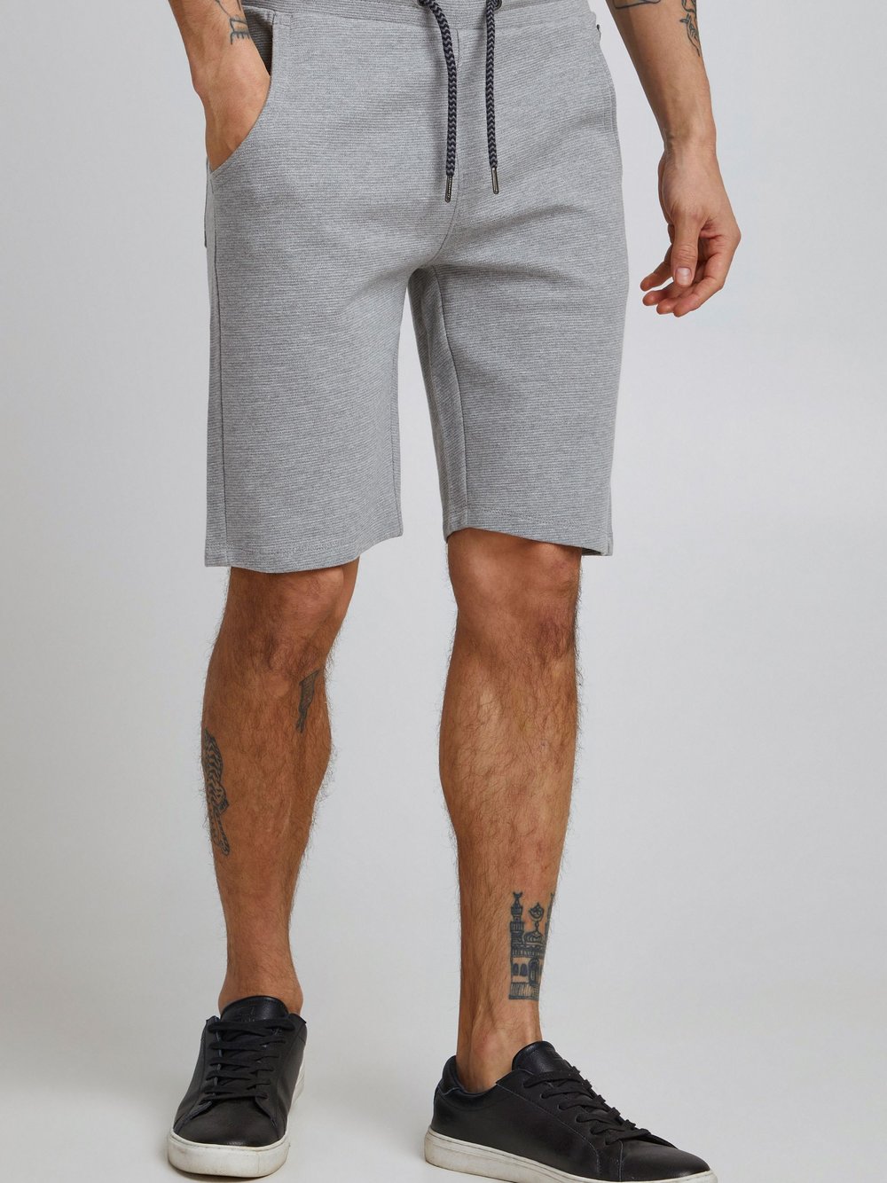 BLEND Sweatshorts Herren Baumwolle grau, XXL