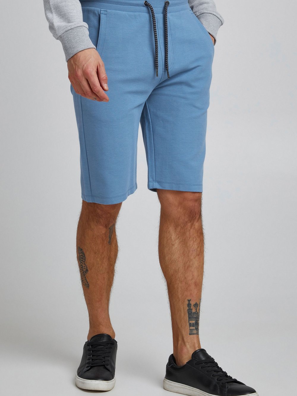 BLEND Sweatshorts Herren Baumwolle blau, L