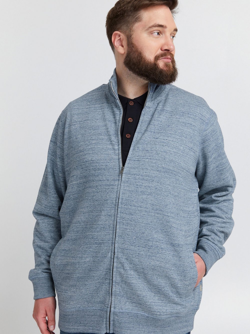 BLEND Sweatjacke Herren blau, XXXL