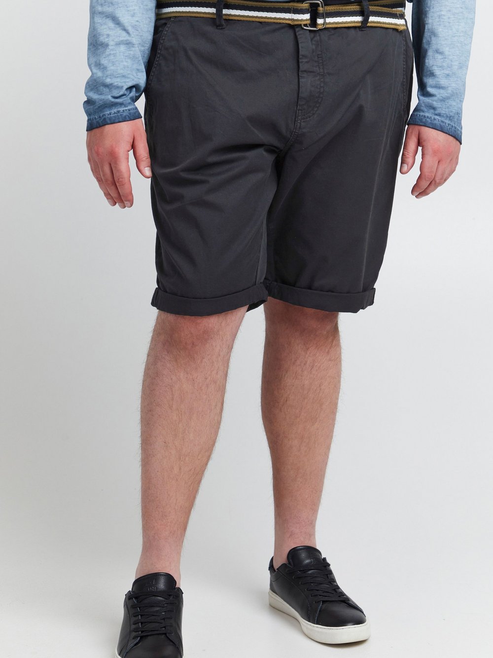 BLEND Chinoshorts Herren schwarz, XXXL