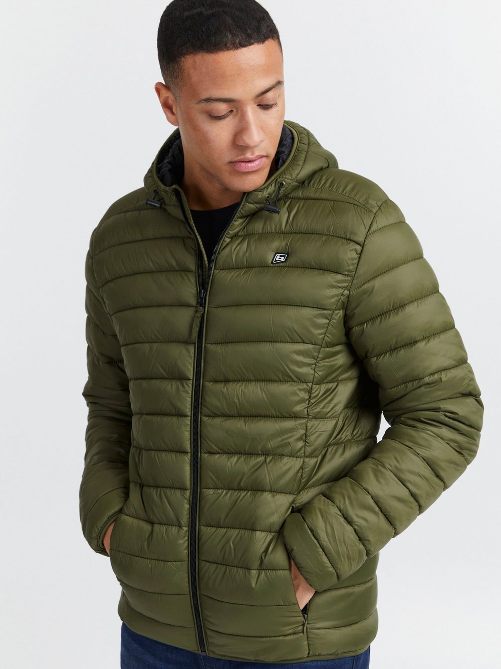 BLEND Steppjacke Herren grün, L