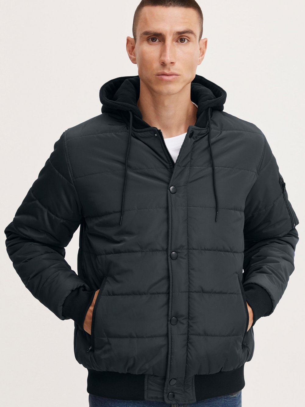 BLEND Kurzjacke Herren schwarz, L