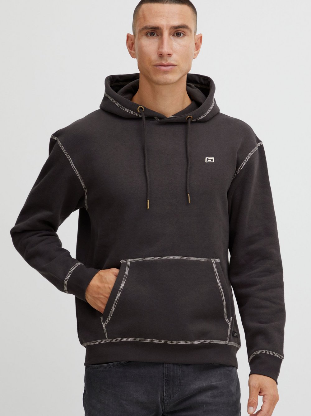 BLEND Hoodie Herren schwarz, M