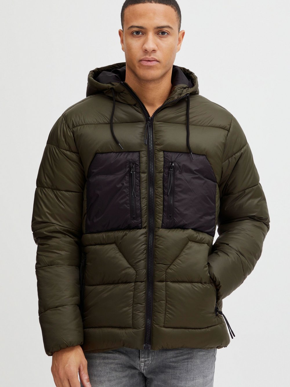 BLEND Winterjacke Herren grün, XL