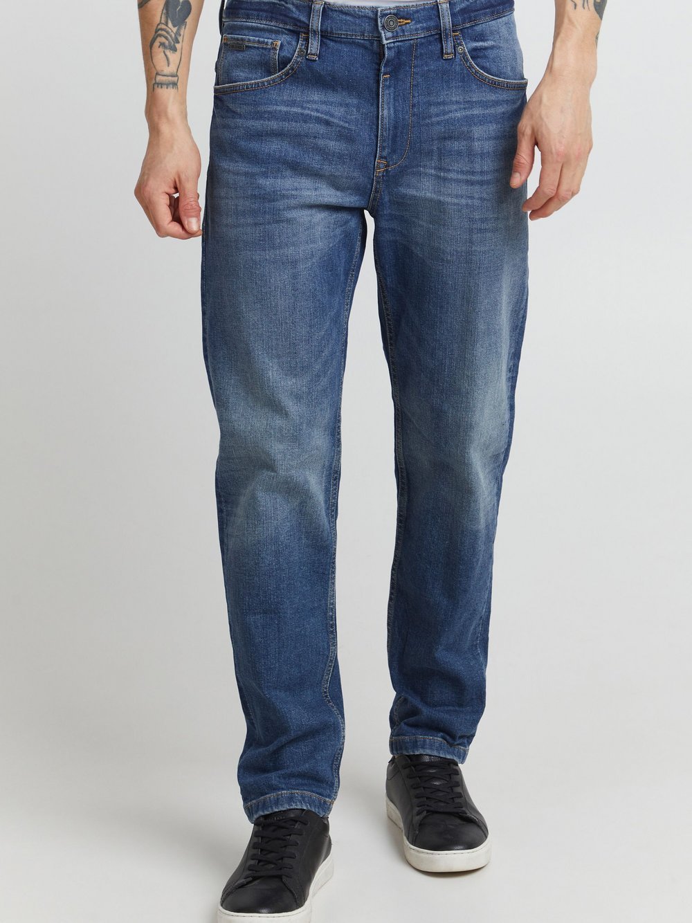 BLEND 5-Pocket-Jeans Herren Baumwolle blau, 38-34