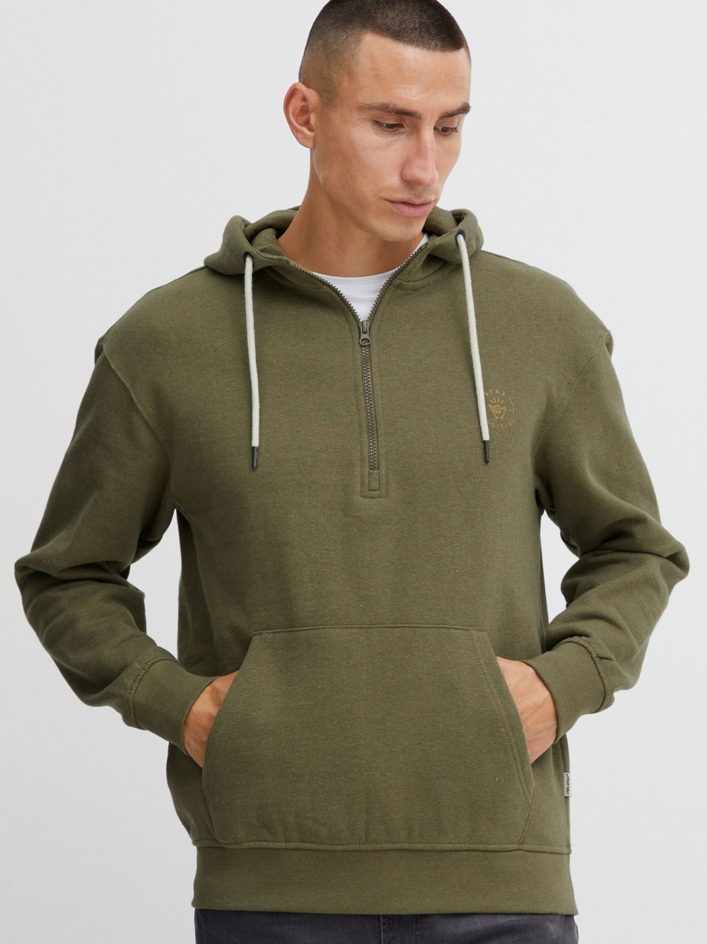 BLEND Hoodie Herren Baumwolle grün, XXXL