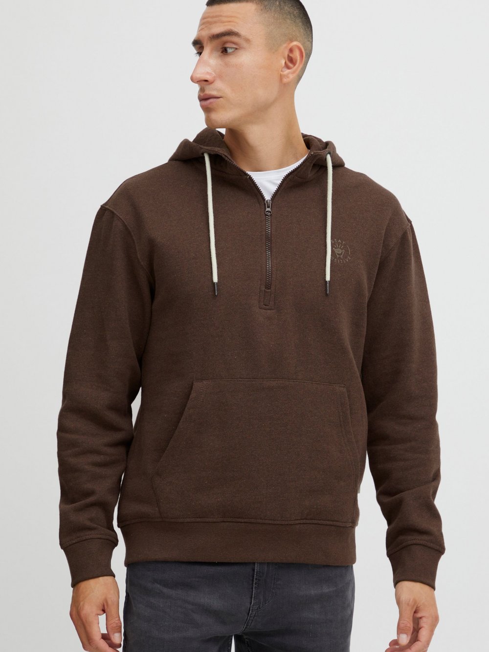 BLEND Hoodie Herren Baumwolle braun, XXL