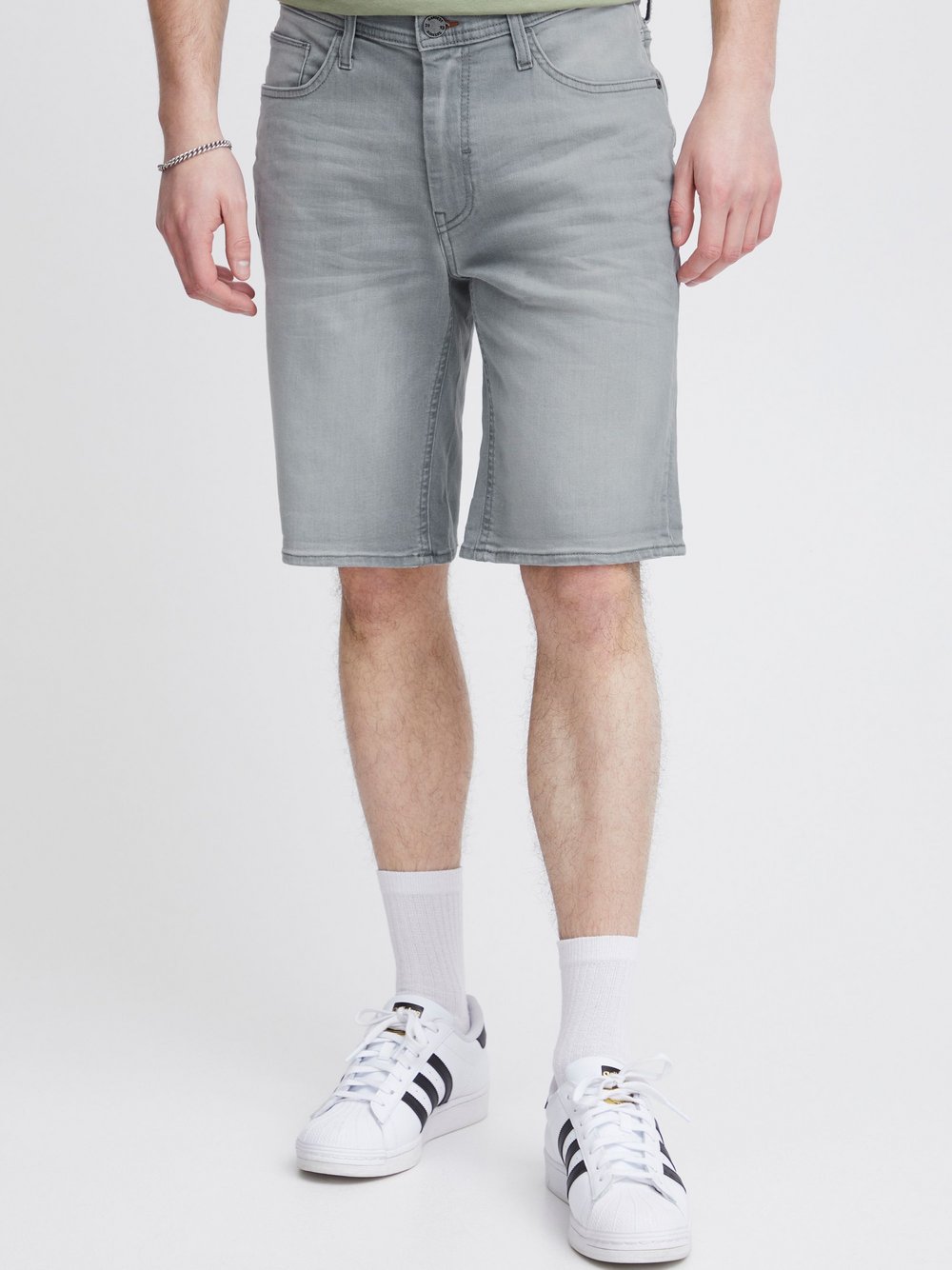 BLEND Jeansshorts Herren Baumwolle grau, XXL