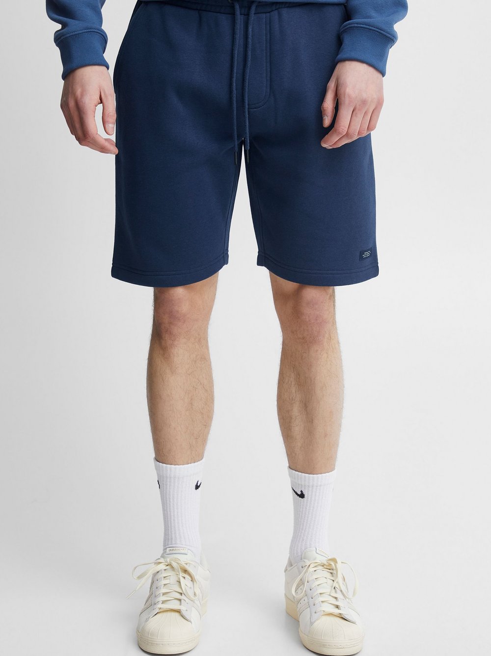 BLEND Sweatshorts Herren Baumwolle blau, M