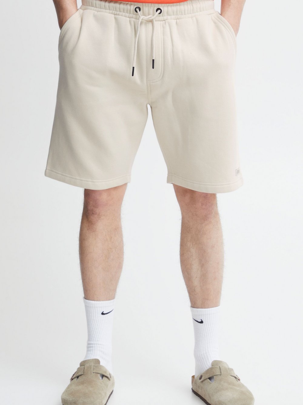 BLEND Sweatshorts Herren Baumwolle beige, L