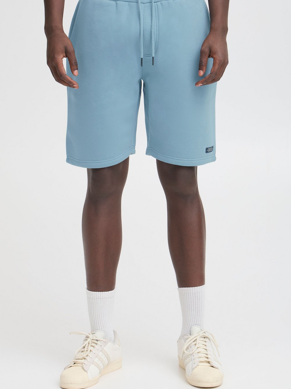 BLEND Sweatshorts Herren Baumwolle blau, L