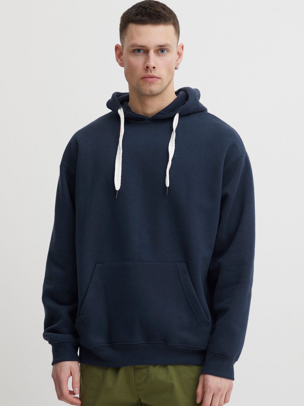 Thumbnail - BLEND Hoodie Herren Baumwolle blau gemustert, M