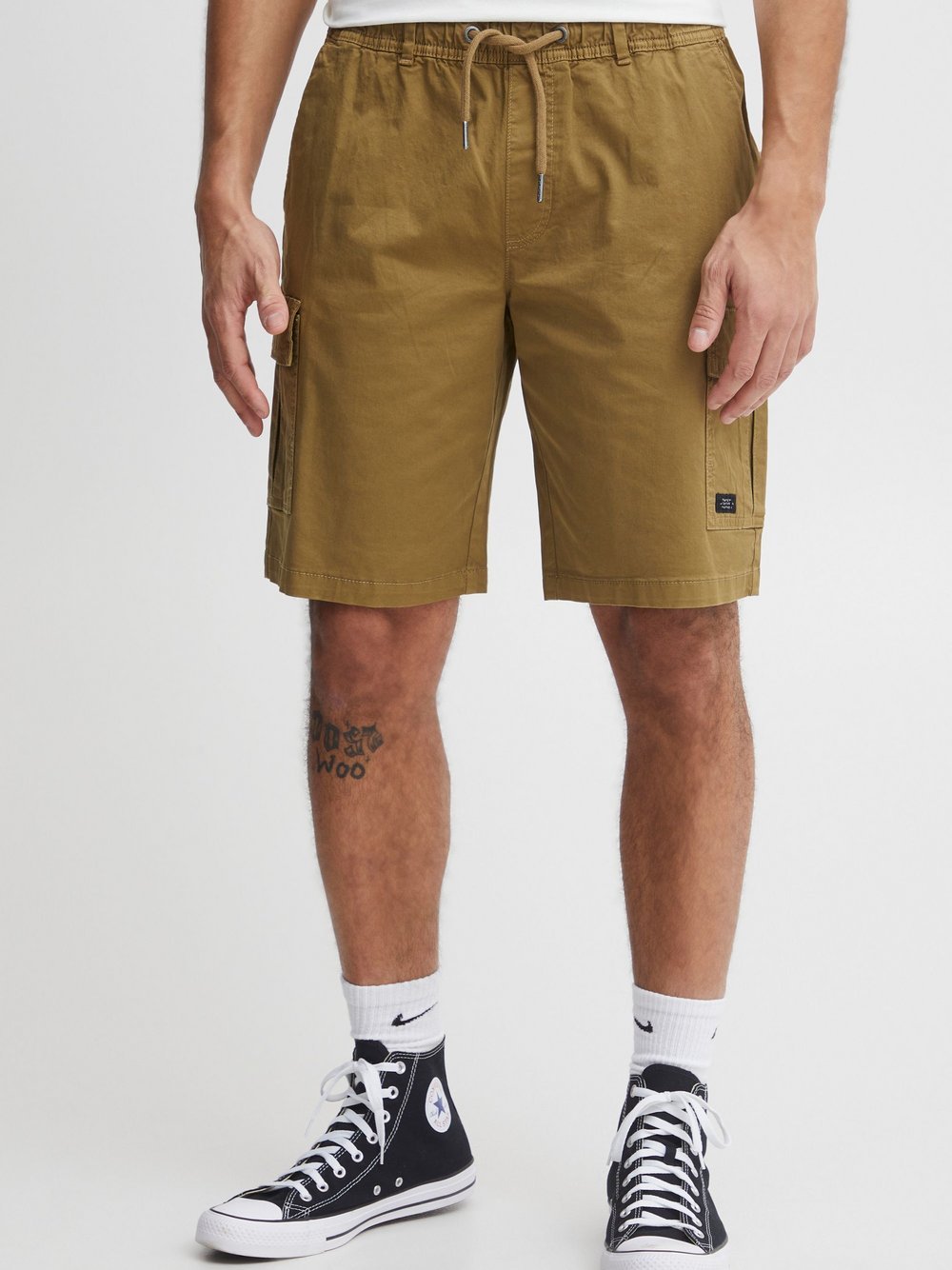 BLEND Cargoshorts Herren Baumwolle braun, L