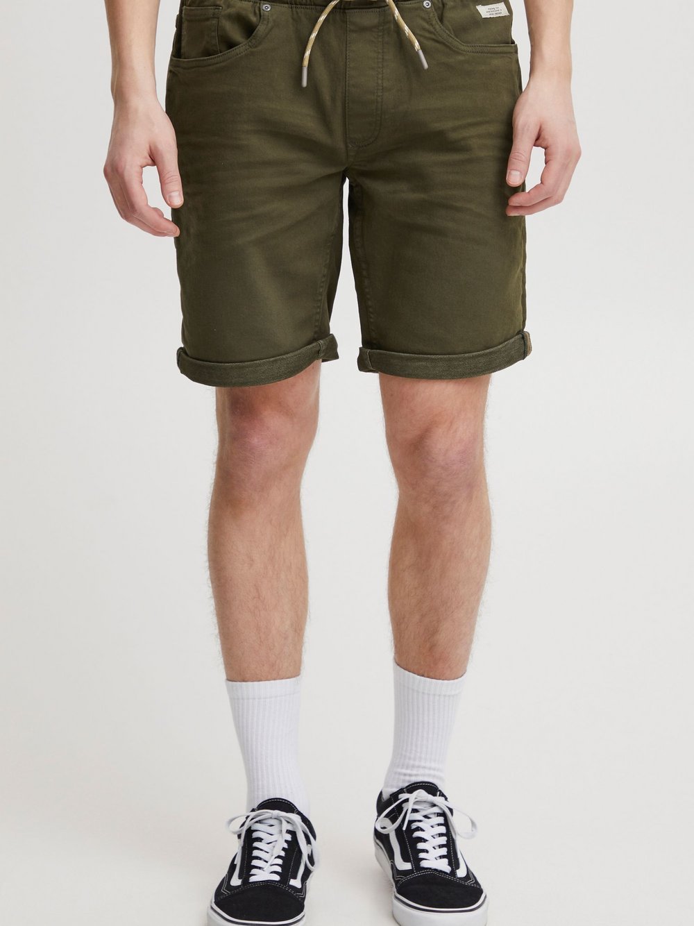 BLEND Jeansshorts Herren Baumwolle grün, L