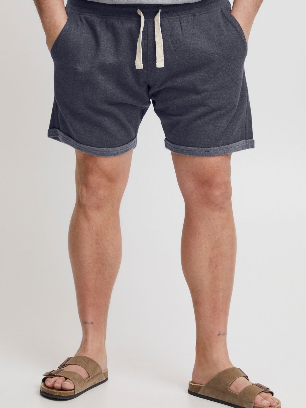 BLEND Sweatshorts Herren Baumwolle blau, XXXXL