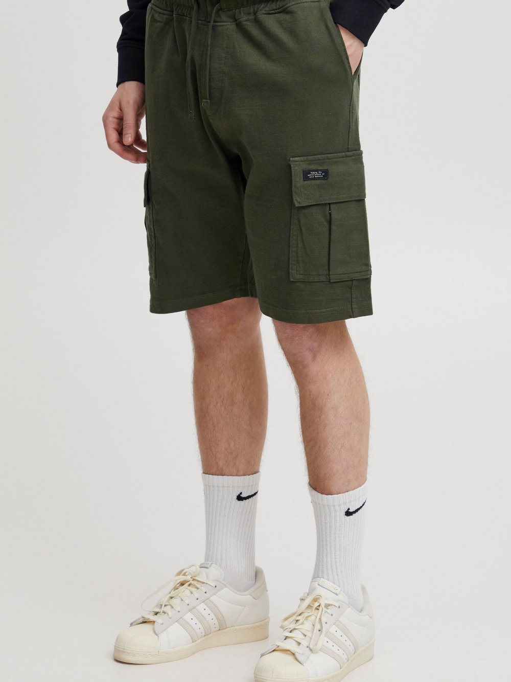 BLEND Cargoshorts Herren Baumwolle grün, L